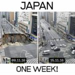 【海外】「世界は日本を見習おう」道路陥没事故の復旧作業をたった1週間で終えた日本に海外衝撃!