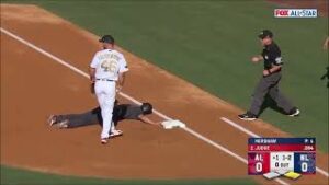 【海外】「笑顔が最高！」大谷翔平、球宴初安打も牽制で刺されてアウトになってしまうw