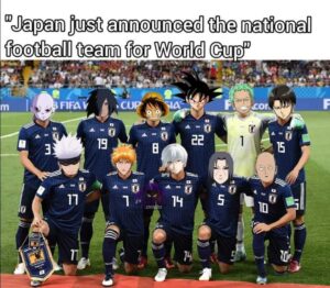 【海外】「ワールドカップに挑む日本代表メンバーをアニメキャラで組んでみた」→「相手チームはお手上げだなw」