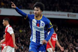 【海外】「また決めた！」三笘薫、アーセナルから逆転ゴール！圧巻ゴラッソにファン大興奮！