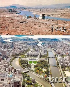 【海外】「こんなに変わるものなのか」1945年の広島と2020年の広島を比較した写真に海外も興味津々!