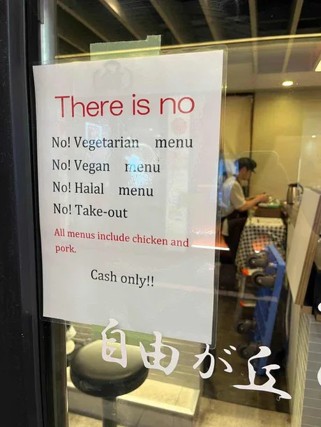 【海外】「本来あるべき姿だ」日本のレストランが掲げた迷惑外国人対策が話題に!
