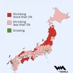 【海外】「都道府県別日本の年間人口減少率がこちら」
