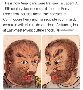 【海外】「初めてアメリカ人を見た日本は彼らをこう見ていたw」海外の反応