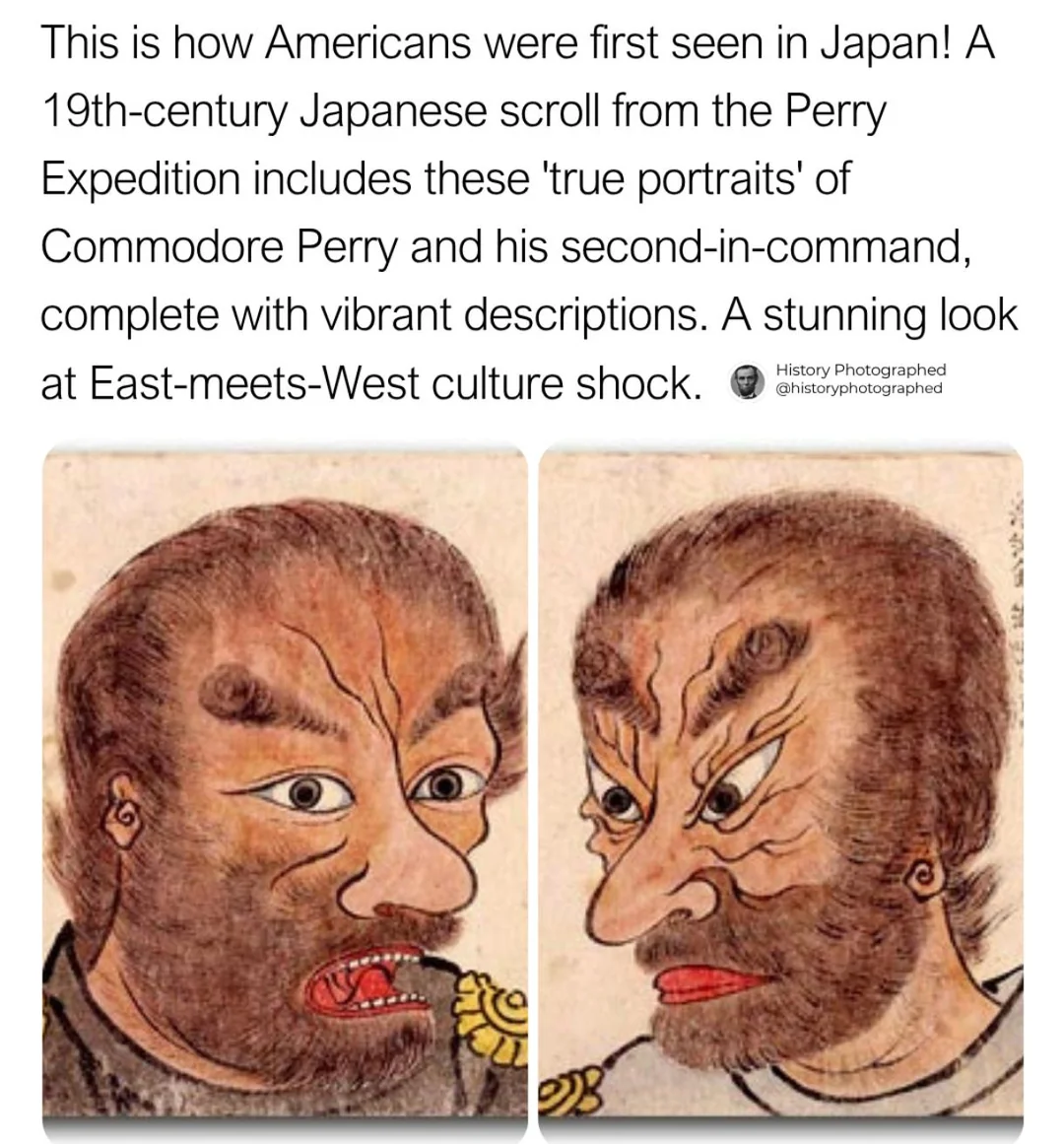 【海外】「初めてアメリカ人を見た日本は彼らをこう見ていたw」海外の反応